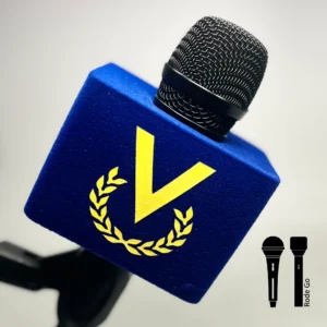 Professional Square microphone flag