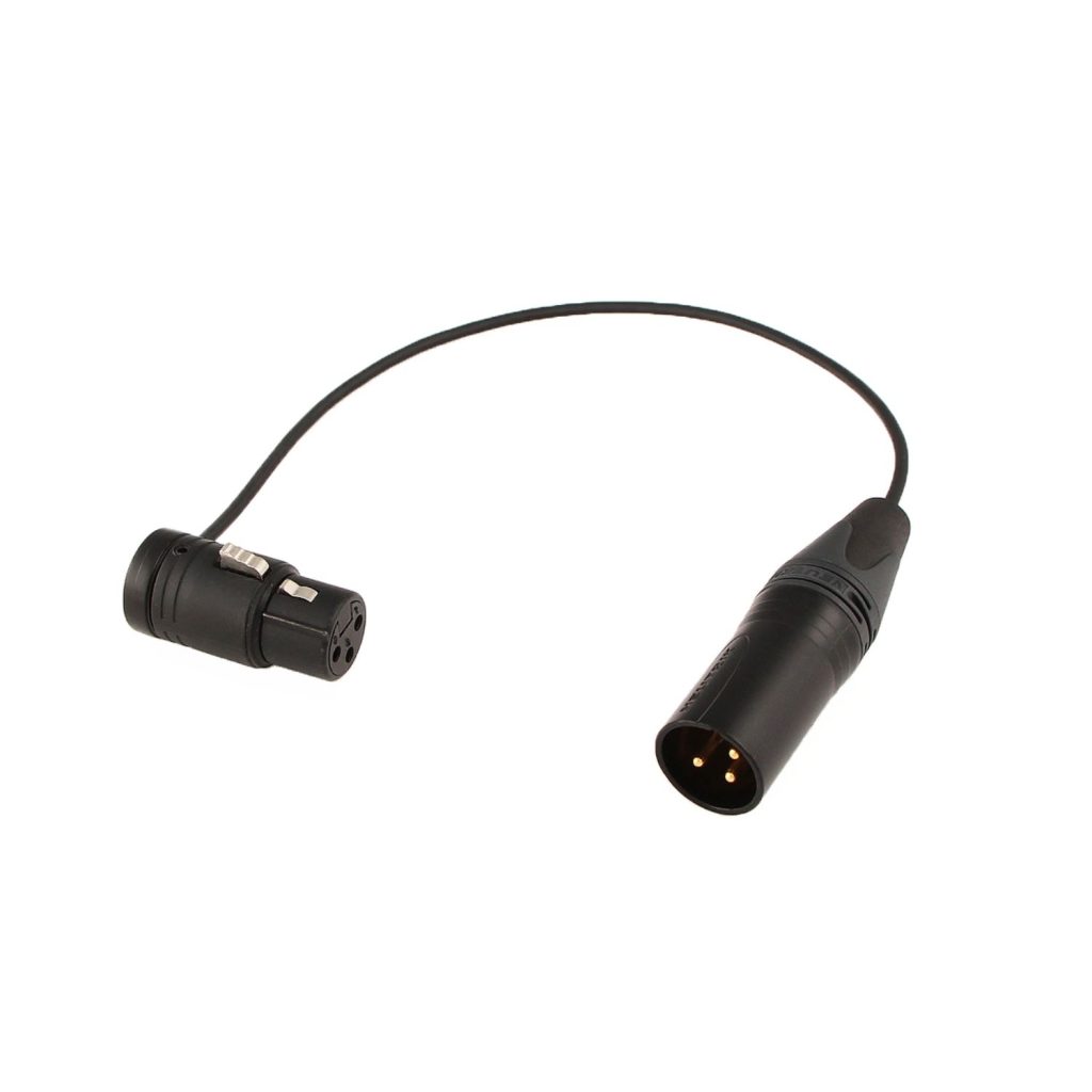 RAD-1 shock mount in matte black finish with attached XLR cable