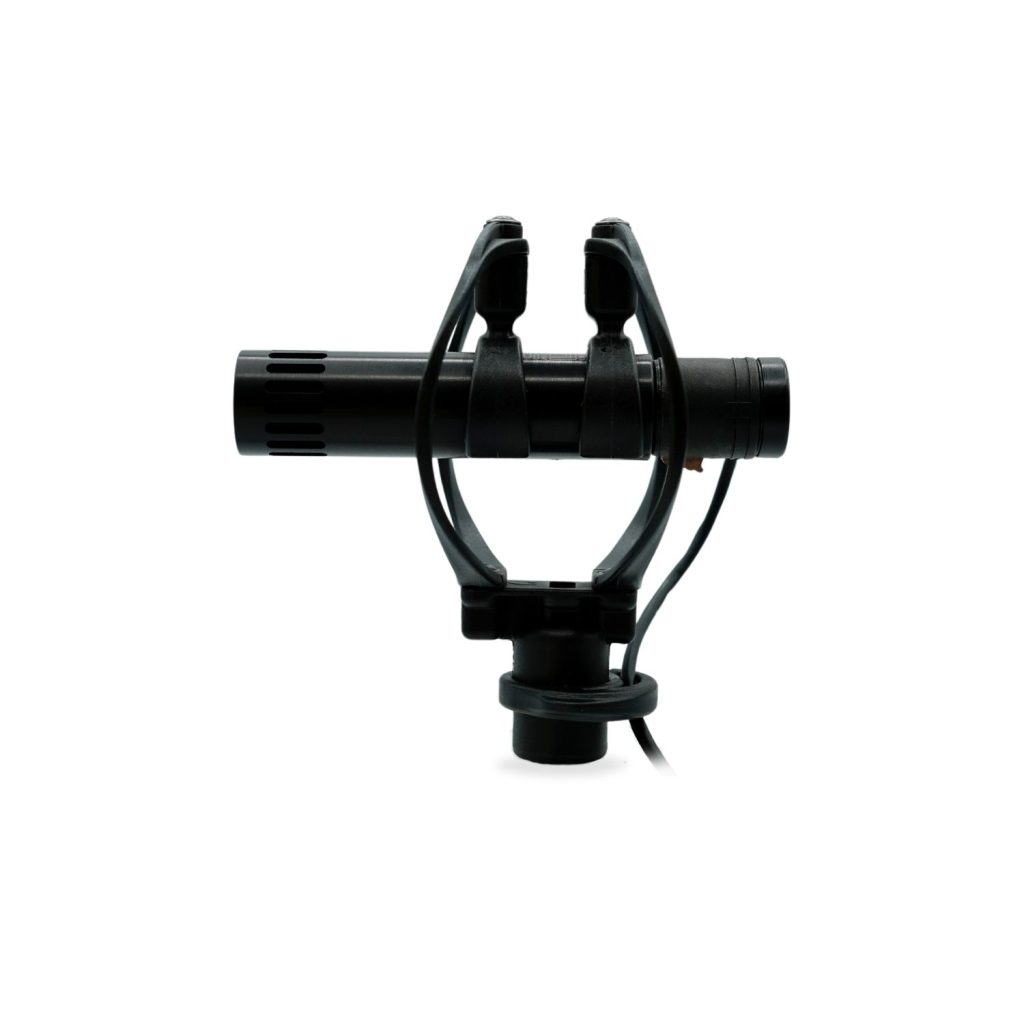 RAD-2 field edition shock mount showing cable retention features