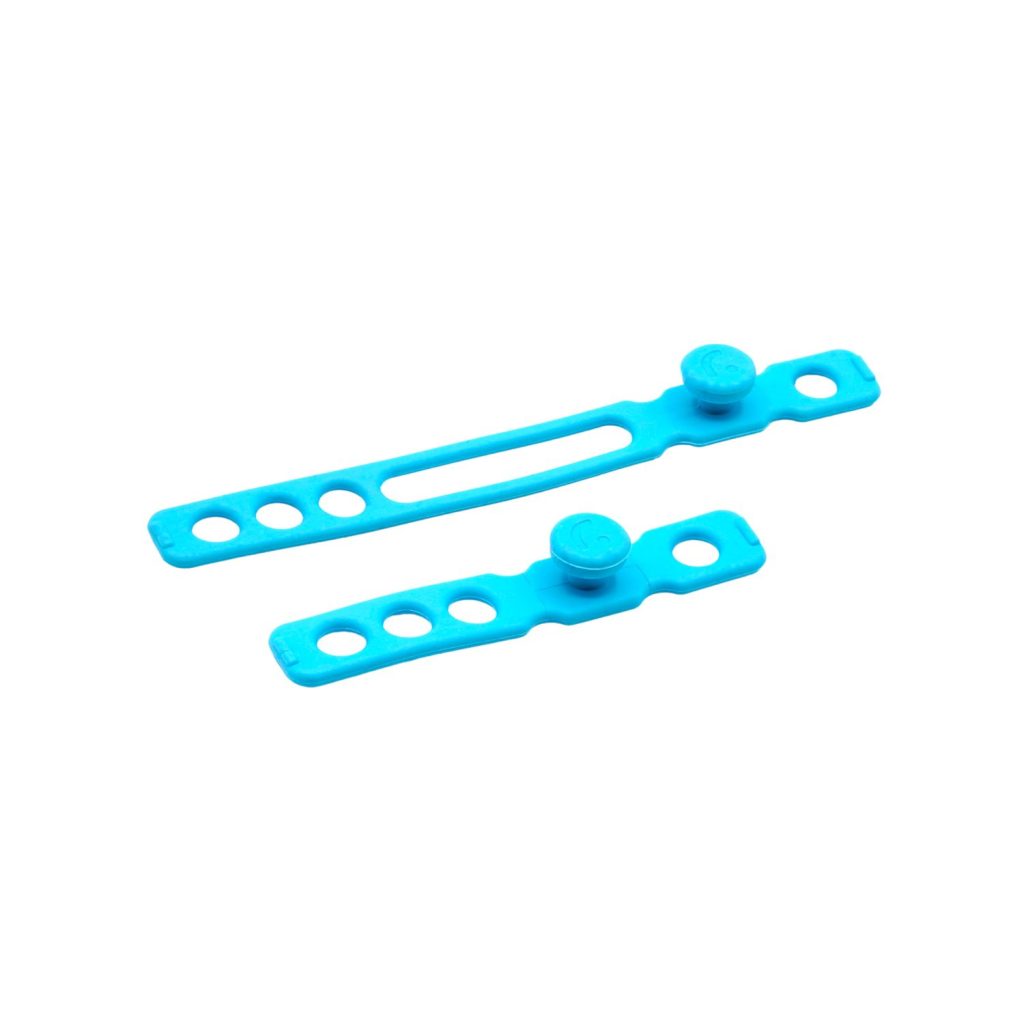 Two RAD cable straps showing size comparison between short and long variants on white background