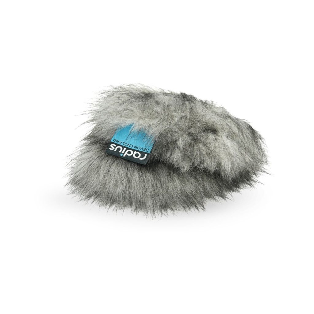 Mini-ALTO 115 grey synthetic fur windcover showing long pile construction