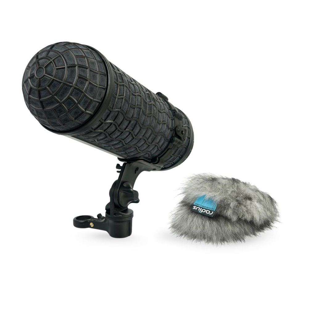 Mini-ALTO 210 windshield kit with RAD-2 shock mount and grey fur cover