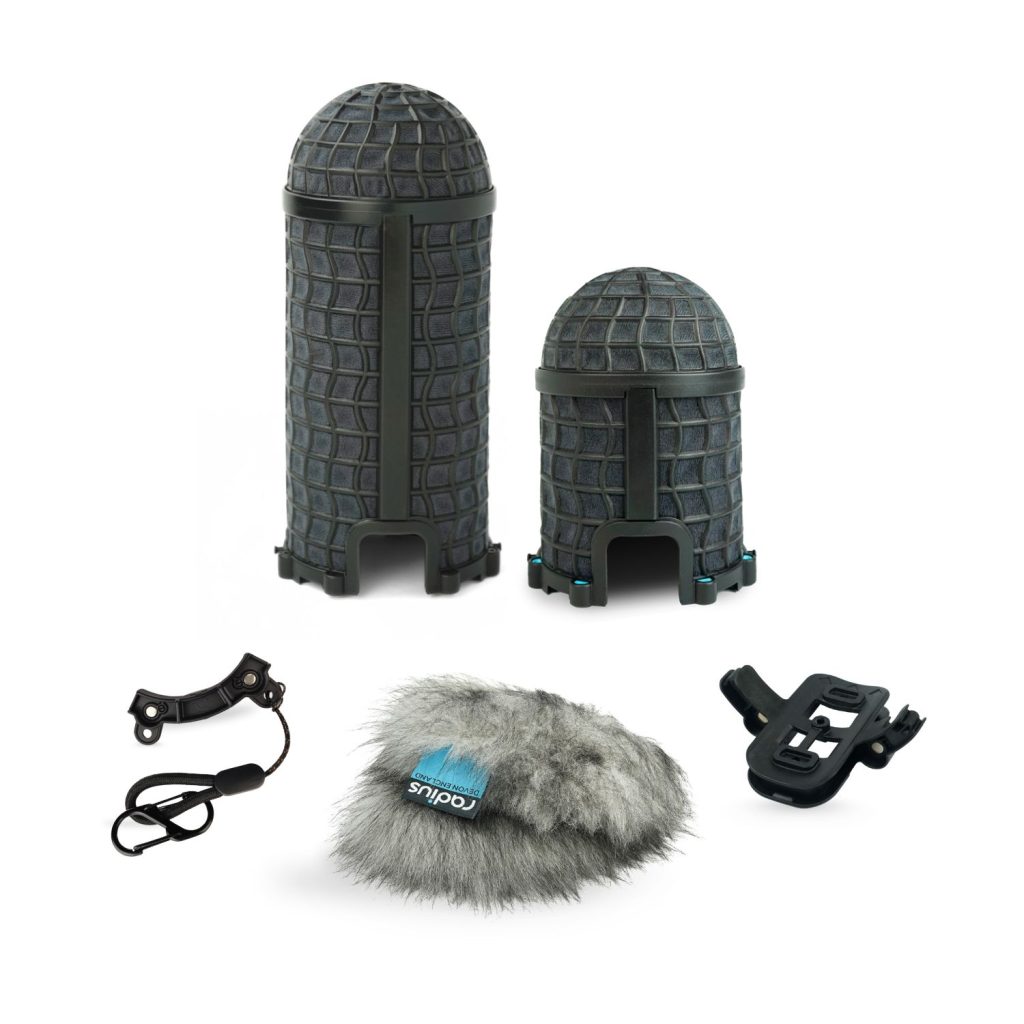 Mini-ALTO 250 grey fur windshield kit with magnetic pods and RAD mount adaptor