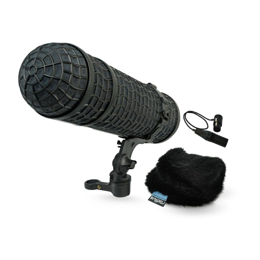 Mini-ALTO 280 windshield system complete kit with RAD-2 shock mount and pistol grip handle