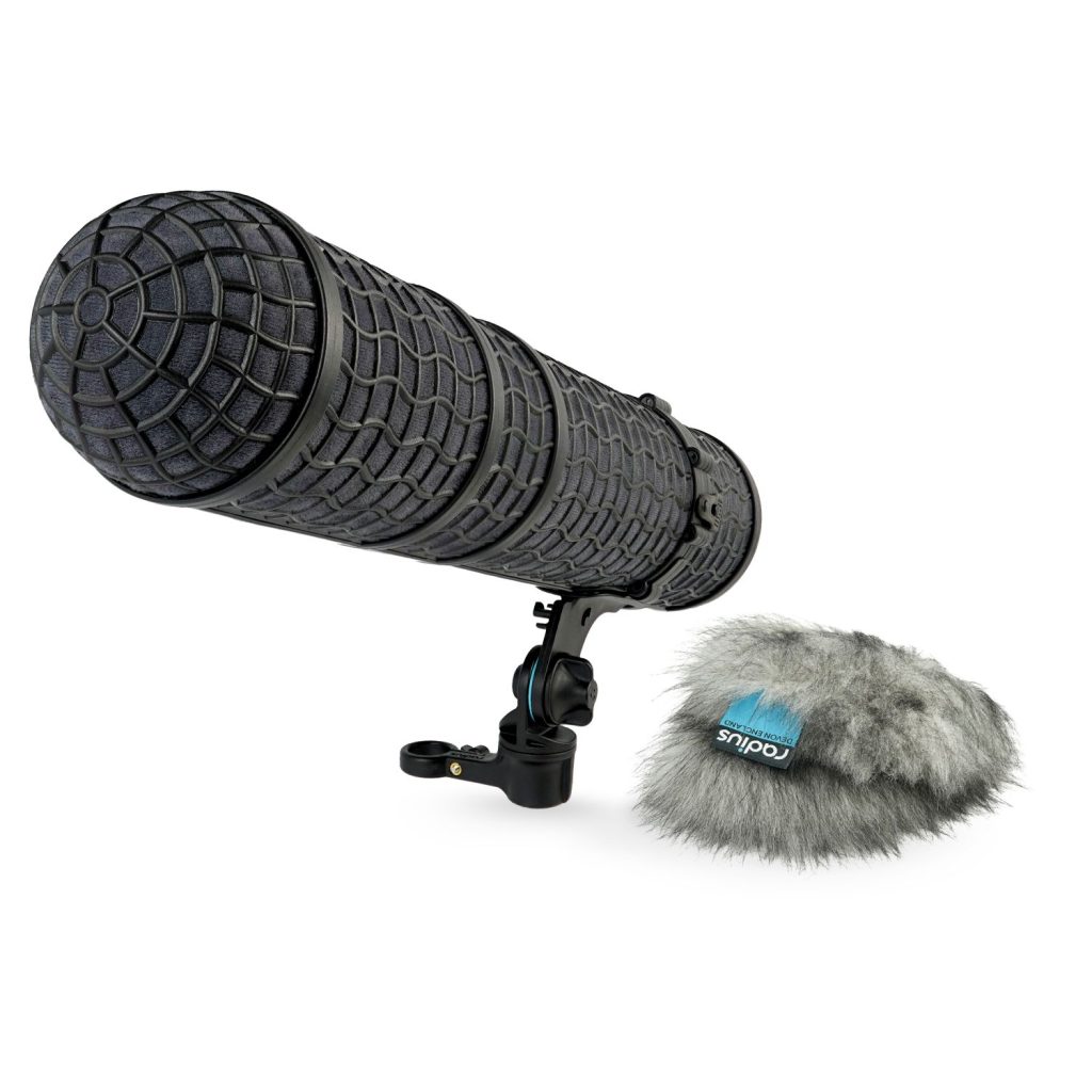 Mini-ALTO 410 windshield kit with RAD-2 shock mount and pistol grip handle on white background