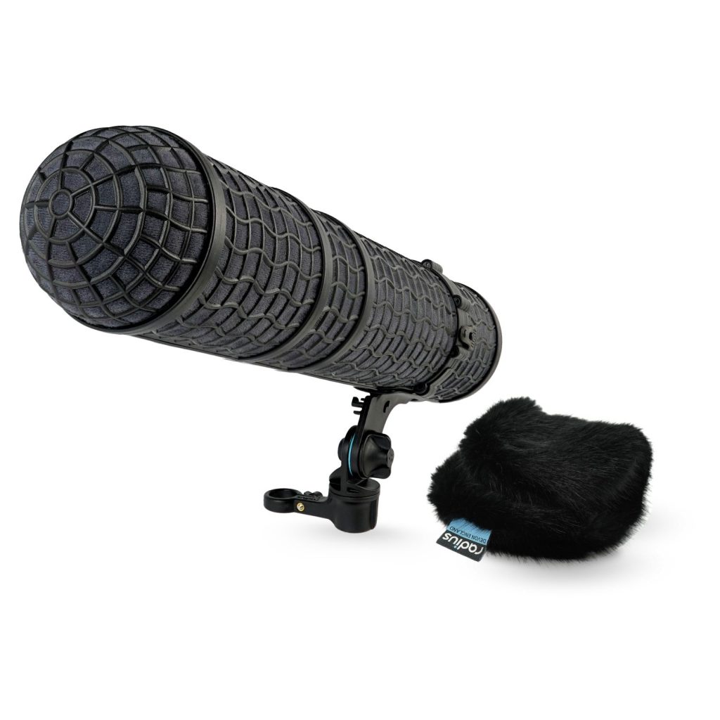 Mini-ALTO 410 windshield system with RAD-2 shock mount and pistol grip handle on white background
