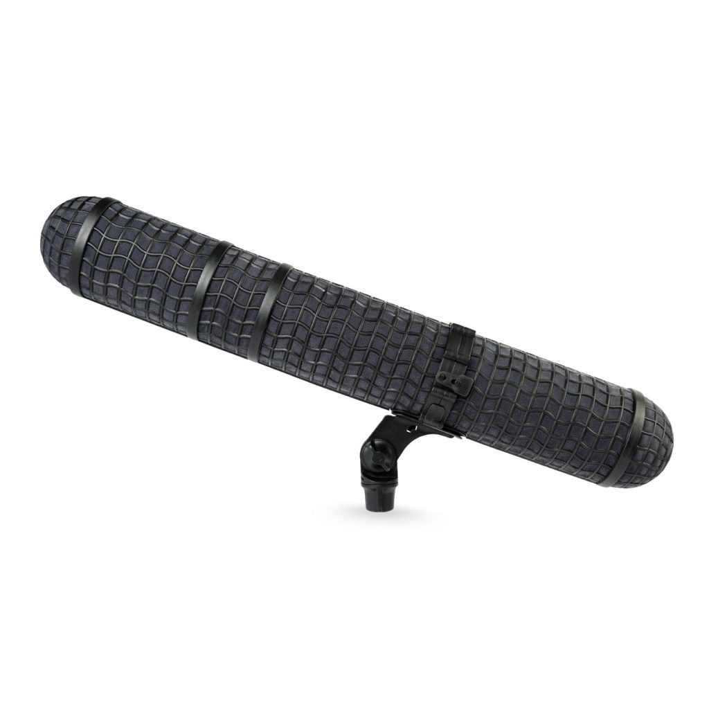 RAD-2 shock mount with suspension hoops and smiley face adaptor showing vibration isolation system