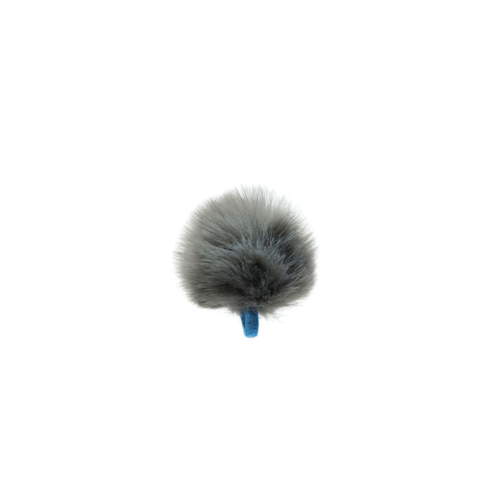 Grey mini windshield single with 25mm profile and blue security strap