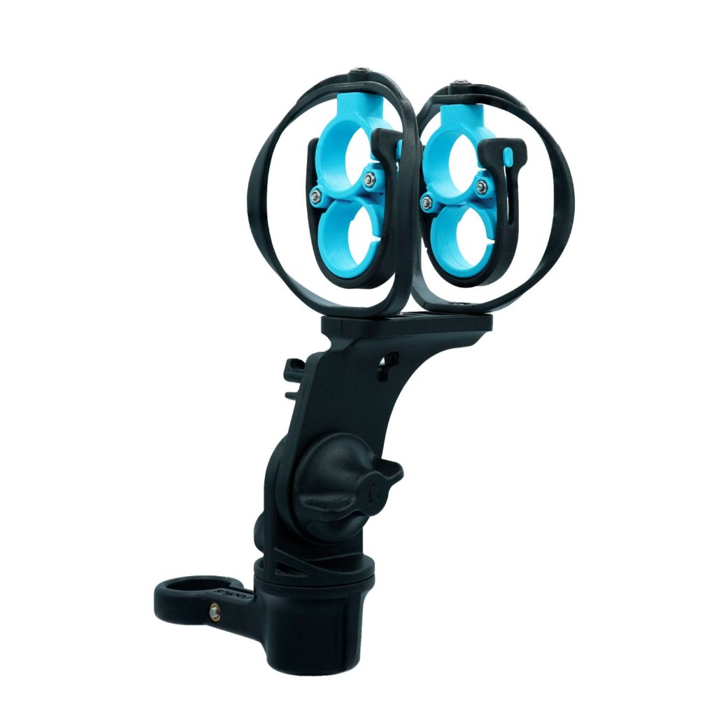 RAD MS20 clips mounted on shock mount system for MS stereo configuration