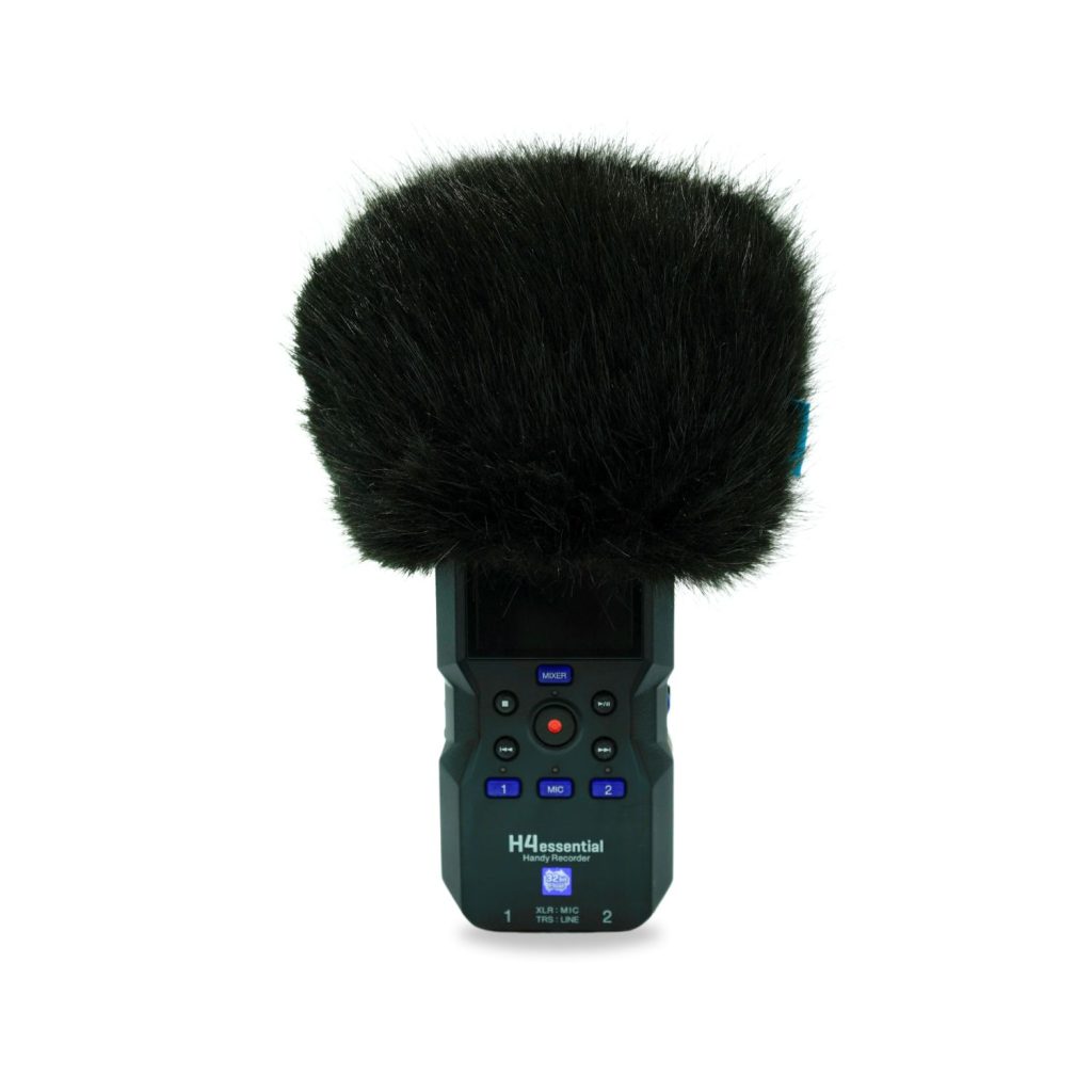 Professional mini windcover with foam lining and elastic base for Zoom recorder